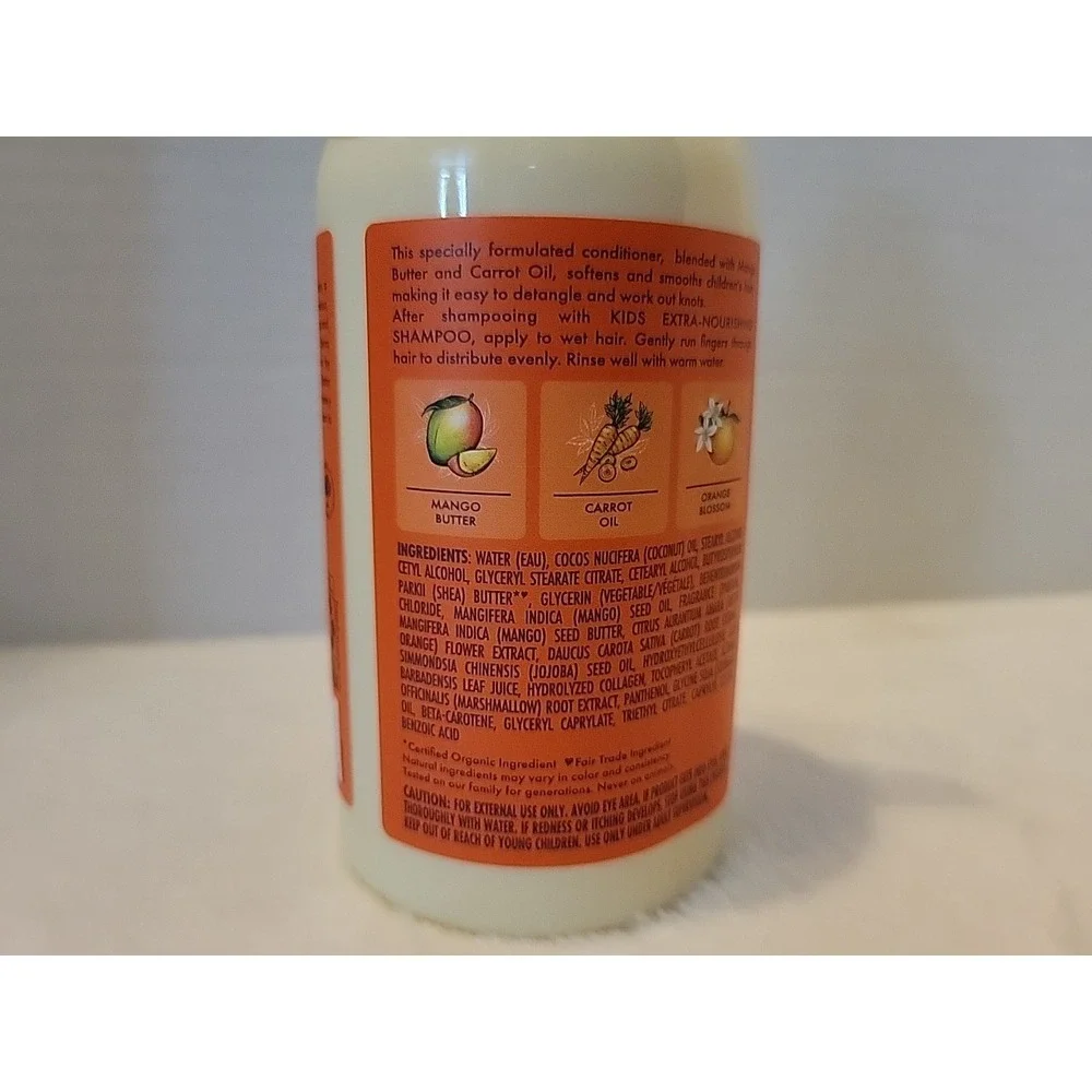 NEW‎ SheaMoisture Kids Conditioner for Kids Hair Mango and Carrot Sulfate Free